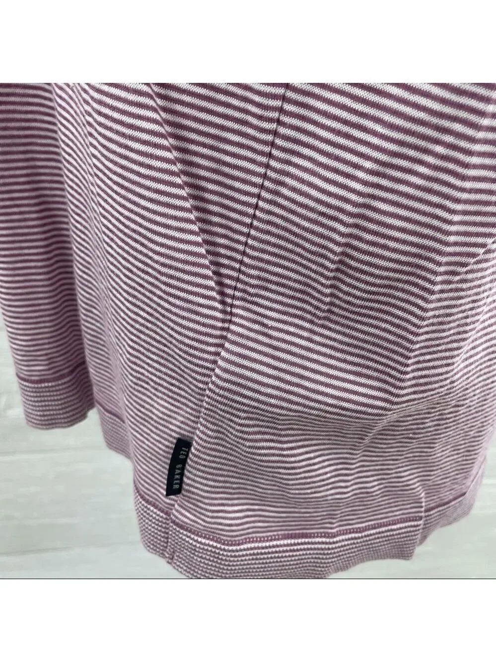 Ted Baker London Beagle Striped Ribstart Polo Top
